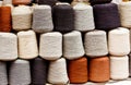 Natural wool yarn