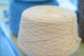 Natural Wool Yarn Cone Royalty Free Stock Photo