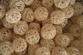 Natural woven rattan balls for decorative.