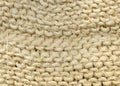 Natural yarn knitted washcloth texture