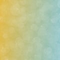 Natural yellow, green and blue color card background with bubble bokeh light Royalty Free Stock Photo