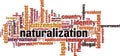 Naturalization word cloud