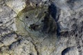 Naturally occurring water filled rock pool