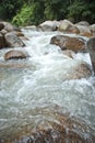 Naturally undeveloped river in Bentong, Pahang, Malaysia