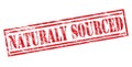 Naturaly sourced red stamp Royalty Free Stock Photo