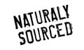 Naturaly Sourced rubber stamp Royalty Free Stock Photo