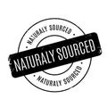 Naturaly Sourced rubber stamp Royalty Free Stock Photo