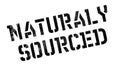 Naturaly Sourced rubber stamp Royalty Free Stock Photo