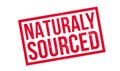 Naturaly Sourced rubber stamp Royalty Free Stock Photo