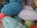 Natural fiber kniting yarn Royalty Free Stock Photo