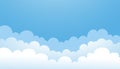 Clear sky background cloudy. Beautiful bright blue sky design Royalty Free Stock Photo