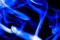 Nature Abstract: The Delicate Beauty and Elegance of a Wisp of Blue Smoke Royalty Free Stock Photo