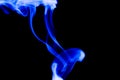 Nature Abstract: The Delicate Beauty and Elegance of a Wisp of Blue Smoke Royalty Free Stock Photo