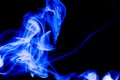 Nature Abstract: The Delicate Beauty and Elegance of a Wisp of Blue Smoke Royalty Free Stock Photo