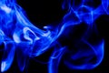 Nature Abstract: The Delicate Beauty and Elegance of a Wisp of Blue Smoke Royalty Free Stock Photo