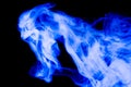 Nature Abstract: The Delicate Beauty and Elegance of a Wisp of Blue Smoke