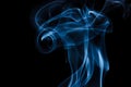 Nature Abstract: The Delicate Beauty and Elegance of a Wisp of Smoke Royalty Free Stock Photo