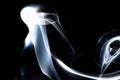 Nature Abstract: The Delicate Beauty and Elegance of a Wisp of Smoke Royalty Free Stock Photo