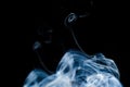 Nature Abstract: The Delicate Beauty and Elegance of a Wisp of Smoke Royalty Free Stock Photo