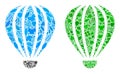 Aerostat Icon Ecology Collage of Herbal Items