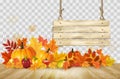 Nature autumn background. Happy Thanksgiving holiday card with fresh vegetables Royalty Free Stock Photo