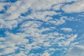 Nature background of blue sky with cloud in the daytime. Royalty Free Stock Photo