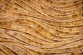 nature background of brown handicraft weave texture bamboo surface Royalty Free Stock Photo