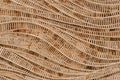 Nature background of brown handicraft weave texture bamboo surface Royalty Free Stock Photo