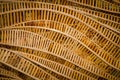 Nature background of brown handicraft weave texture bamboo surface Royalty Free Stock Photo