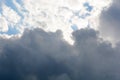 Background of dark clouds before a thunder-storm Royalty Free Stock Photo