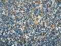 Nature background from gray multicolored sea pebbles Royalty Free Stock Photo