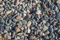 Nature background from gray sea pebbles, texture Royalty Free Stock Photo