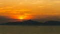 Sun Setting Behind Greek Islands