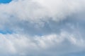 Nature background of tall cumulus clouds, blue sky and white clouds