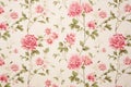 Pink Retro Vintage Art Flower Pattern Design Blossom Floral Seamless Wallpaper Decorative