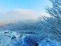 Snowy winter magic on mountain