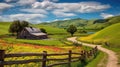 nature beautiful farm landscape