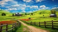 nature beautiful farm landscape