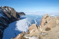 Nature and beautiful views of Lake Baikal, Russian Federation.