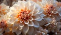 Nature beauty in a close up of a vibrant dahlia bouquet generated by AI Royalty Free Stock Photo