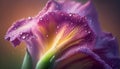 Nature beauty forms a purple dreamy bouquet generated by AI