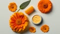 Nature beauty in a single Gerbera Daisy petal generated by AI