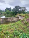 Nature beauty .. village dam water and tree