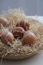 Easter eggs with floral decor