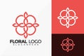 Nature Boutique Floral Logo Vector Design. Abstract emblem, designs concept, logos, logotype element for template Royalty Free Stock Photo