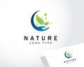 nature care logo creative leave health green tea design concept growth Royalty Free Stock Photo