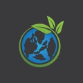 Nature Care Planet Day Logo Royalty Free Stock Photo