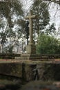 Nature chapel with medieval cross