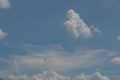 Brown brick wall - Surface texture backgroundNature Clearly blue Sky and White Clouds Texture nature Background Royalty Free Stock Photo