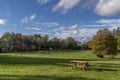 Nature colored by autumn hues in the Santallago area, Lucca, Italy